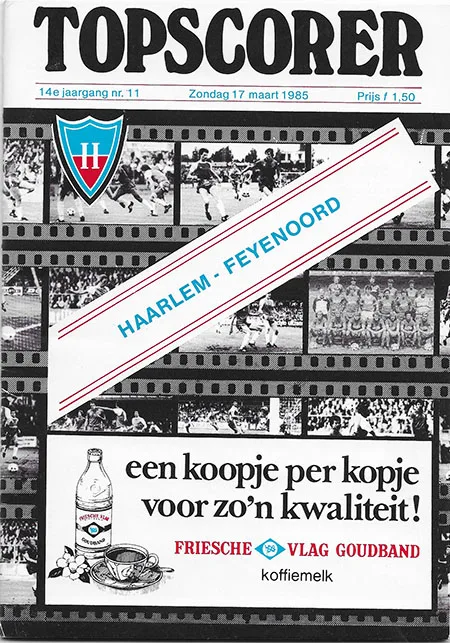 Programmaboekje Haarlem – Feyenoord