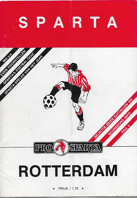 Programmaboekje Sparta Rotterdam – Feyenoord