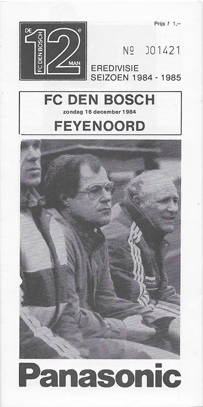 Programmaboekje FC Den Bosch – Feyenoord