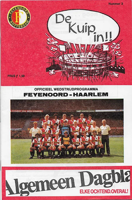 Programmaboekje Feyenoord – Haarlem