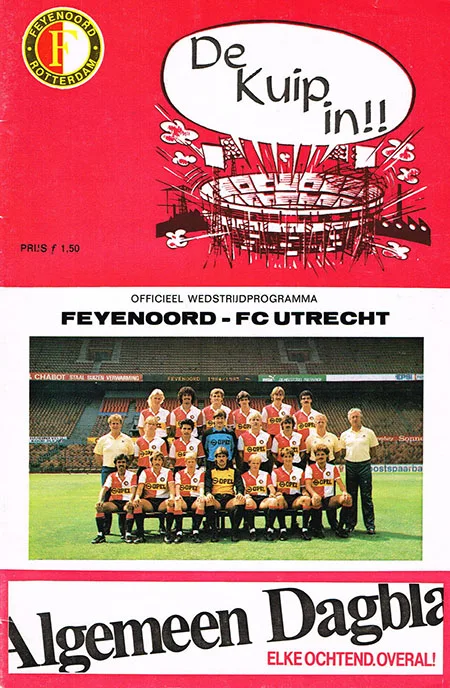 Programmaboekje Feyenoord – FC Utrecht