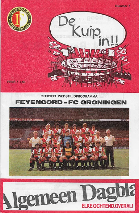 Programmaboekje Feyenoord – FC Groningen