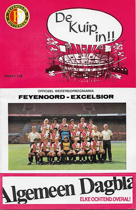 Programmaboekje Feyenoord – Excelsior
