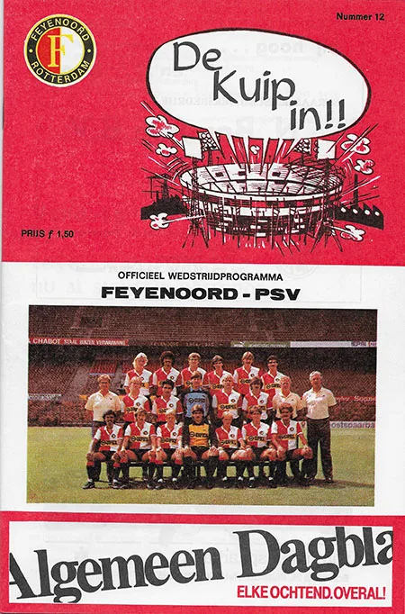 Programmaboekje Feyenoord – PSV