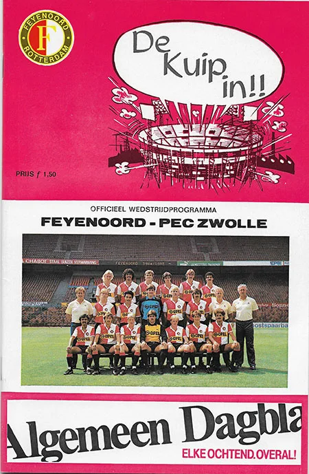 Programmaboekje Feyenoord – FC Zwolle