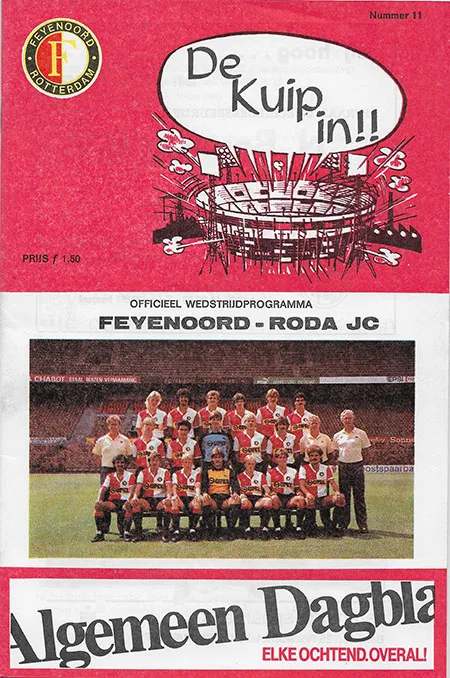 Programmaboekje Feyenoord – Roda JC