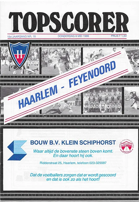 Programmaboekje Haarlem – Feyenoord