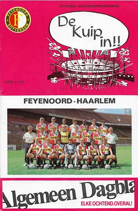 Programmaboekje Feyenoord – Haarlem
