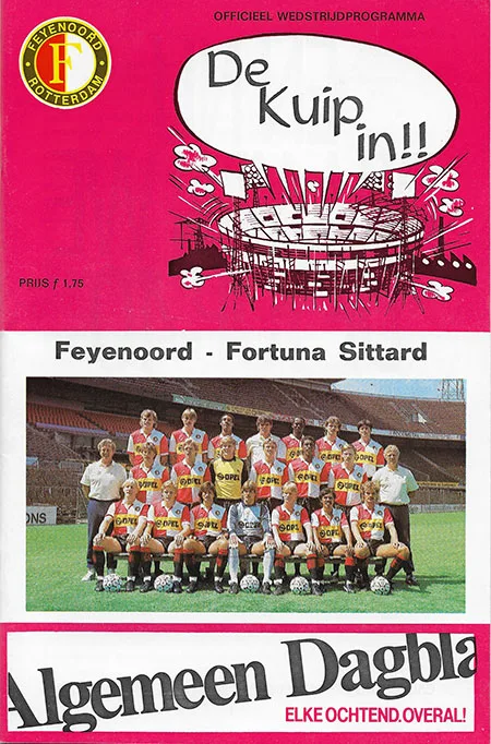 Programmaboekje Feyenoord – Fortuna Sittard