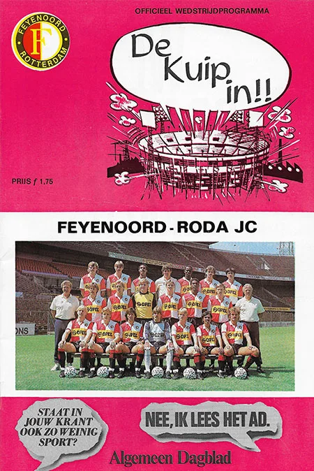 Programmaboekje Feyenoord – Roda JC