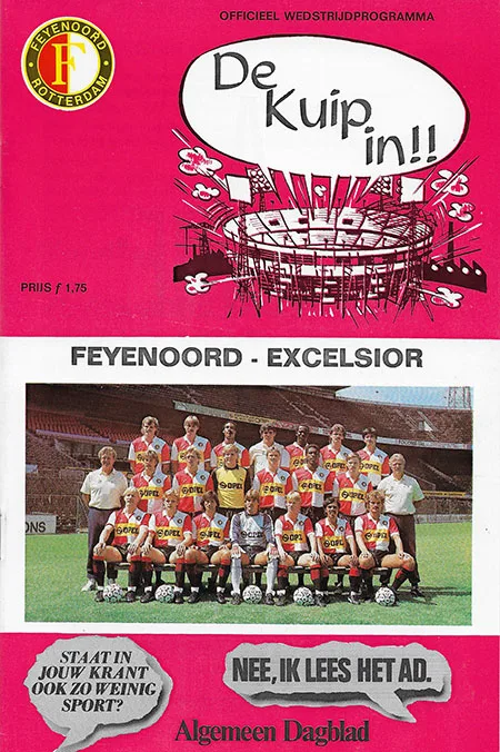 Programmaboekje Feyenoord – Excelsior