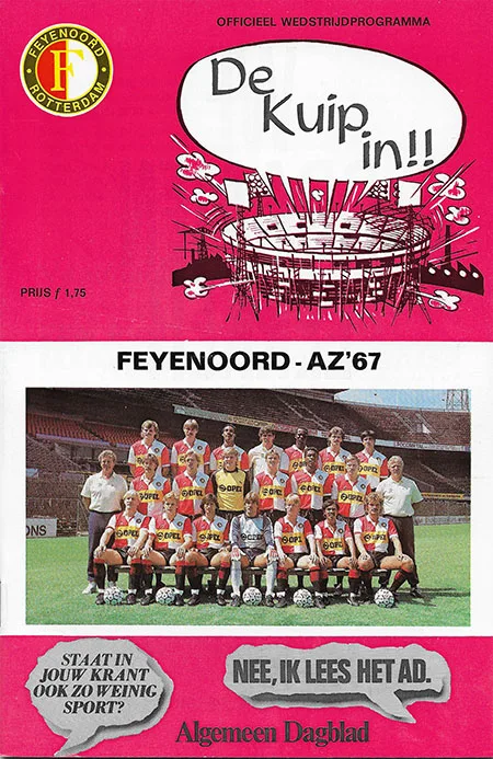 Programmaboekje Feyenoord – AZ