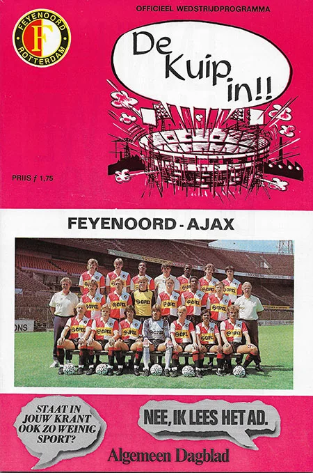 Programmaboekje Feyenoord – AFC Ajax