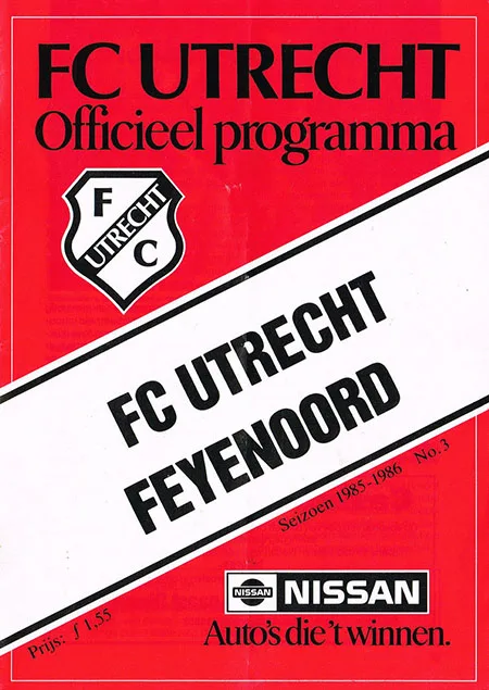 Programmaboekje FC Utrecht – Feyenoord