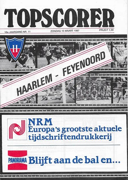 Programmaboekje Haarlem – Feyenoord