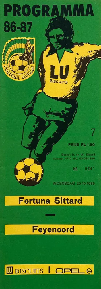 Programmaboekje Fortuna Sittard – Feyenoord