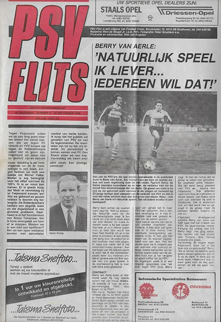Programmaboekje PSV – Feyenoord