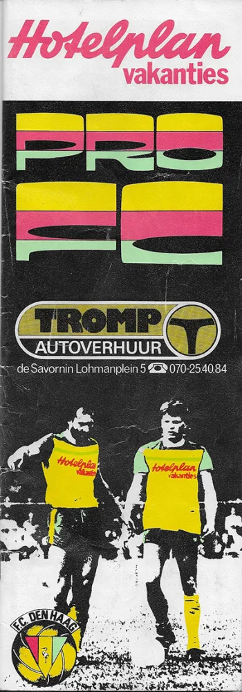 Programmaboekje ADO Den Haag – Feyenoord