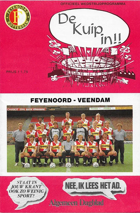 Programmaboekje Feyenoord – Veendam