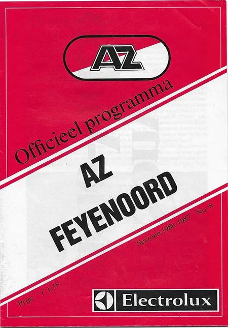 Programmaboekje AZ – Feyenoord