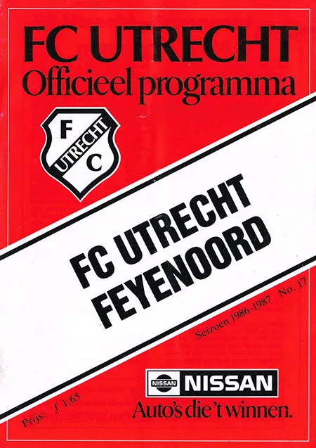 Programmaboekje FC Utrecht – Feyenoord