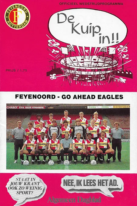 Programmaboekje Feyenoord – Go Ahead Eagles
