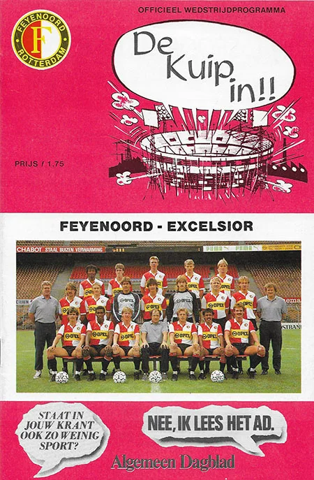 Programmaboekje Feyenoord – Excelsior