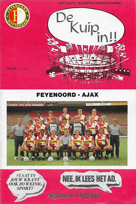 Programmaboekje Feyenoord – AFC Ajax