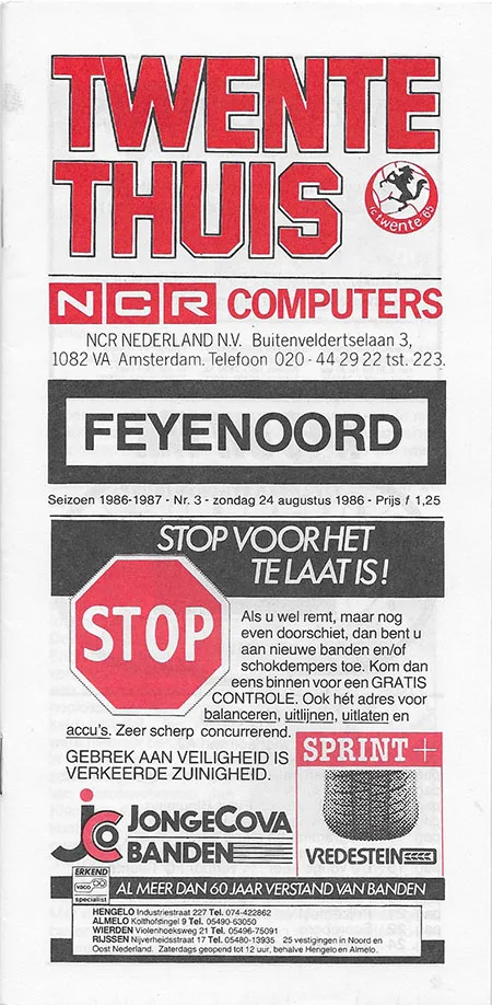 Programmaboekje FC Twente – Feyenoord