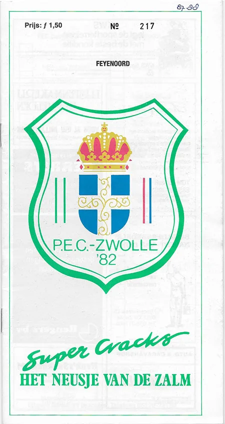 Programmaboekje FC Zwolle – Feyenoord