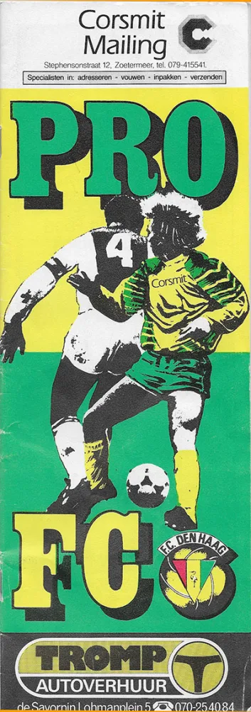 Programmaboekje ADO Den Haag – Feyenoord