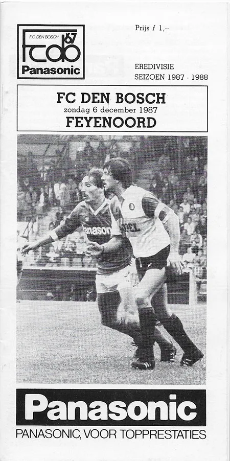 Programmaboekje FC Den Bosch – Feyenoord