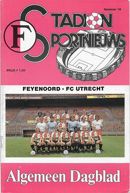 Programmaboekje Feyenoord – FC Utrecht