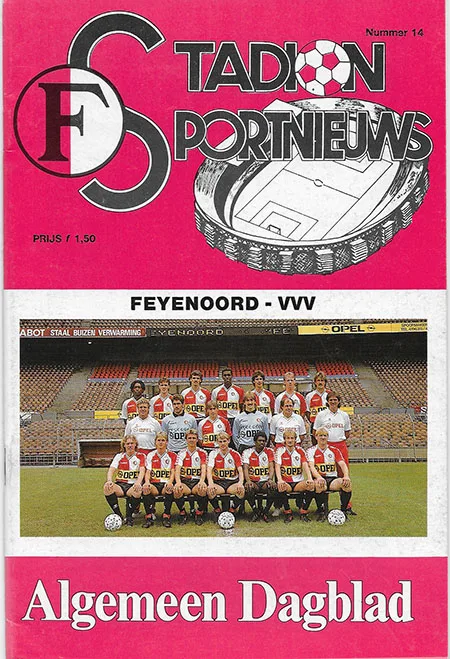 Programmaboekje Feyenoord – VVV Venlo