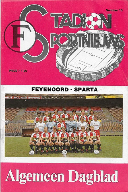 Programmaboekje Feyenoord – Sparta Rotterdam