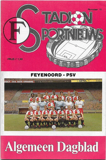Programmaboekje Feyenoord – PSV
