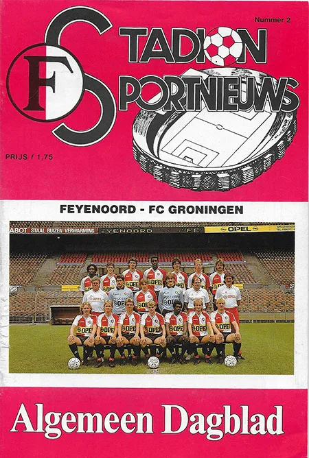 Programmaboekje Feyenoord – FC Groningen