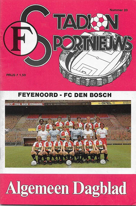 Programmaboekje Feyenoord – FC Den Bosch