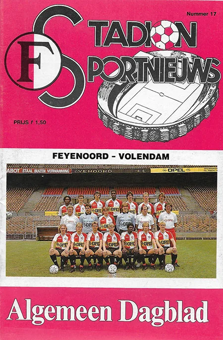 Programmaboekje Feyenoord – FC Volendam