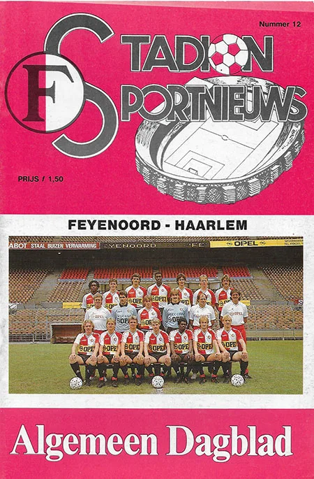 Programmaboekje Feyenoord – Haarlem