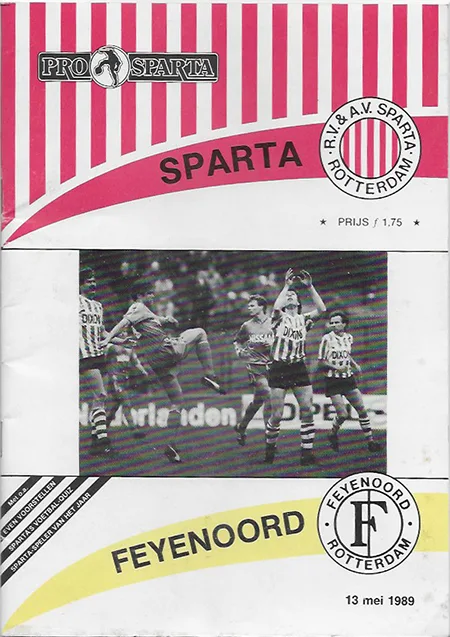 Programmaboekje Sparta Rotterdam – Feyenoord