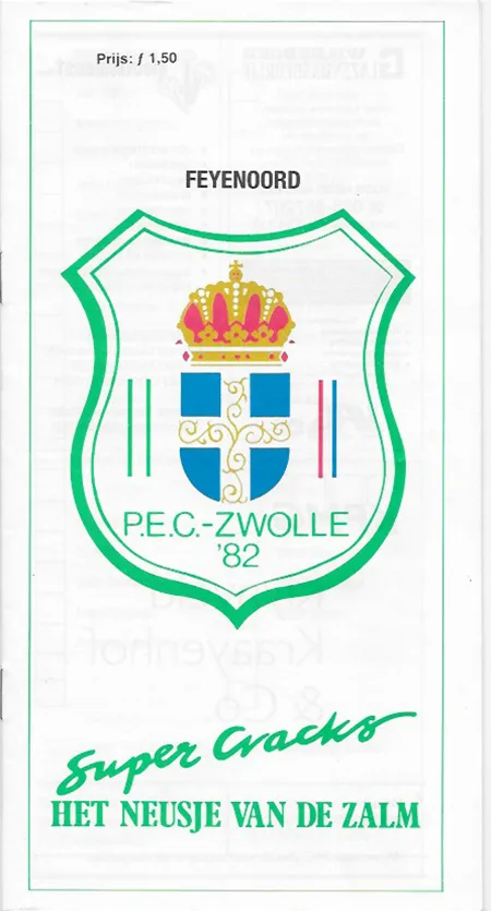 Programmaboekje FC Zwolle – Feyenoord