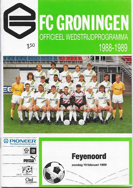 Programmaboekje FC Groningen – Feyenoord