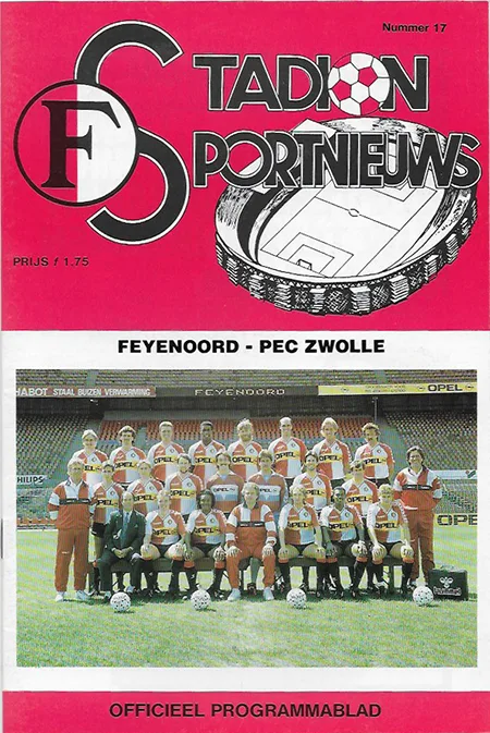 Programmaboekje Feyenoord – FC Zwolle