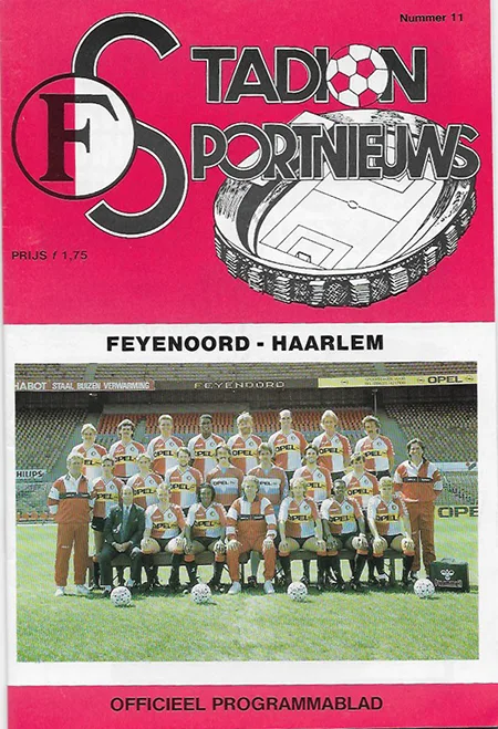 Programmaboekje Feyenoord – Haarlem