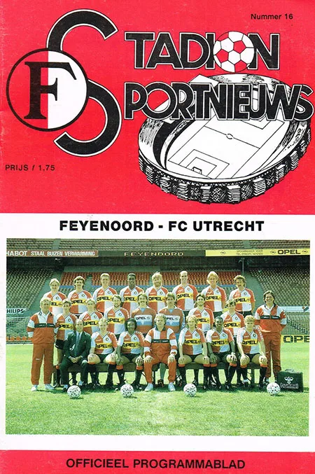 Programmaboekje Feyenoord – FC Utrecht