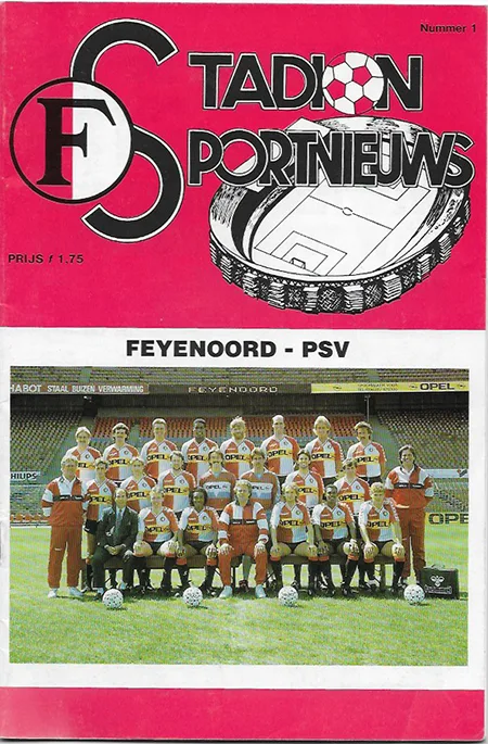 Programmaboekje Feyenoord – PSV