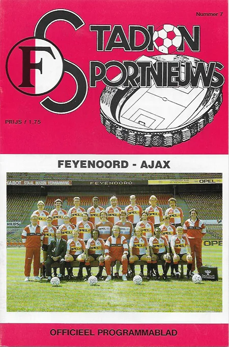 Programmaboekje Feyenoord – AFC Ajax