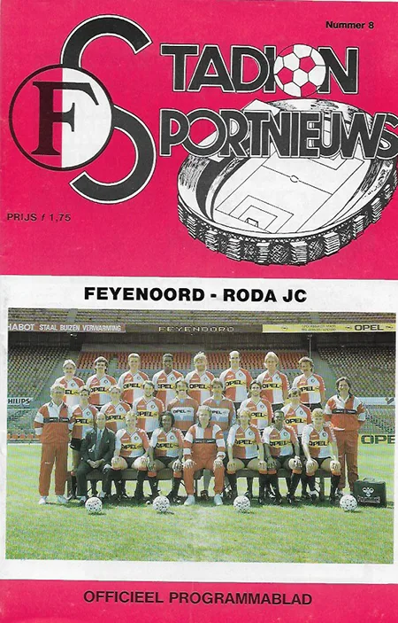 Programmaboekje Feyenoord – Roda JC