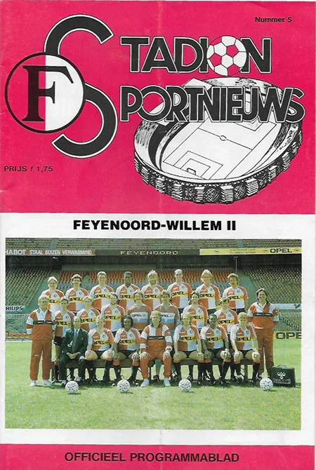 Programmaboekje Feyenoord – Willem II